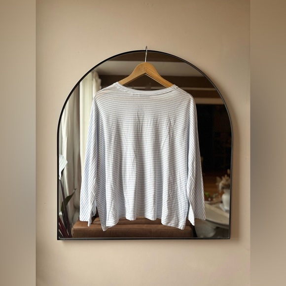 VINCE | pencil stripe dolman sleeve | size large - Picture 3 of 4